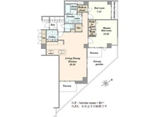 【東京都/世田谷区等々力】等々力グランドヒルズ 間取り図
