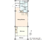 【東京都/目黒区八雲】都立大第2コーポラス 間取り図