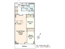 【東京都/世田谷区等々力】秀和等々力レジデンス 間取り図