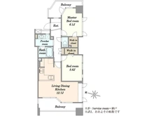 【東京都/世田谷区奥沢】ハイセレサ奥沢シティタワー 間取り図