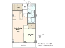 【東京都/世田谷区奥沢】朝日自由が丘マンション 間取り図