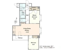 【東京都/目黒区八雲】クレストフォルム駒沢公園 間取り図