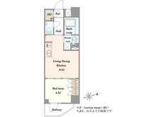 【東京都/世田谷区代田】デュオステージ下北沢 間取り図