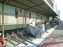 【東京都/大田区多摩川】多摩川フラワーマンション 駐輪場