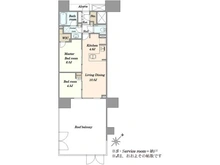 【東京都/世田谷区上馬】シティタワー駒沢大学 ステーションコートタワー棟 間取り図