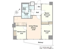 【神奈川県/川崎市麻生区片平】テゾーロ麻生柿生 間取り図