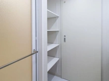 【神奈川県/横浜市金沢区六浦】クオス金沢八景レジデンシャルステージ 洗面室：リネン庫