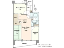 【神奈川県/川崎市多摩区中野島】多摩川テラス 間取り図