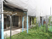 【東京都/東大和市桜が丘】サンクレイドル玉川上水 専用庭：大規模修繕工事中