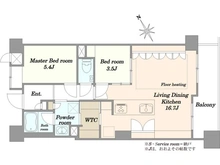 【神奈川県/川崎市多摩区登戸新町】ライオンズマンション登戸駅前 間取り図