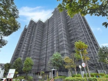 【東京都/多摩市落合】プロムナード多摩中央 1号棟 外観：大規模修繕工事中