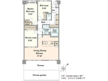 【東京都/町田市三輪緑山】藤和ライブタウン緑山壱番館 間取り図