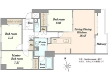 【神奈川県/横浜市泉区岡津町】ルネ戸塚弥生台 間取り図