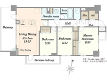 【神奈川県/川崎市多摩区枡形】クレアホームズ向ヶ丘遊園 間取り図