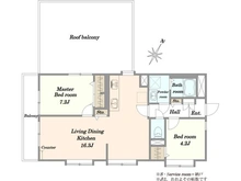 【神奈川県/横浜市港北区綱島台】サニーパレス綱島台 間取り図