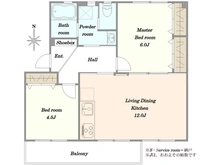 【神奈川県/川崎市麻生区下麻生】麻生台団地 22号棟 間取り図