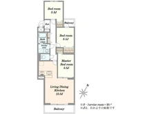 【東京都/多摩市貝取】東急ドエルアルス永山 間取り図