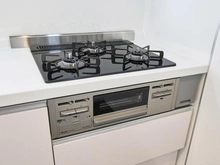 【神奈川県/川崎市多摩区中野島】新多摩川ハイム 1号棟 キッチン：三口コンロ