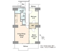 【神奈川県/川崎市多摩区中野島】リバーグリーン和泉 間取り図