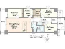 【神奈川県/川崎市多摩区東三田】レイディアントシティ向ケ丘遊園 イタリア街区 間取り図
