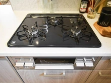 【神奈川県/川崎市多摩区登戸】ダイアパレスタピオ向ケ丘遊園 キッチン：三口コンロ