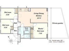 【神奈川県/川崎市多摩区西生田】朝日読売ランドマンション B棟 間取り図