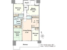 【東京都/町田市南大谷】ユニヴェルシオール学園の丘 センターサウスコート 間取り図
