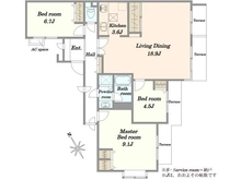 【神奈川県/川崎市多摩区南生田】百合ヶ丘ガーデンハウス 間取り図