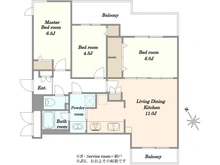 【東京都/町田市玉川学園】セントエルモ玉川学園 間取り図