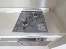 【神奈川県/川崎市多摩区長沢】生田グリーンハイツ キッチン：二口コンロ