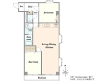 【神奈川県/川崎市多摩区長沢】生田グリーンハイツ 間取り図