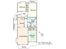 【東京都/多摩市鶴牧】エステート鶴牧5-37 間取り図