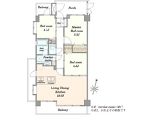 【神奈川県/川崎市多摩区中野島】ライオンズマンション中野島 間取り図