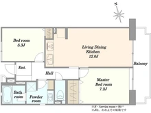 【東京都/板橋区徳丸】パルシティ徳丸 二号棟・三号棟 間取り図