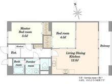 【神奈川県/川崎市中原区宮内】サンシャイン武蔵小杉 間取り図