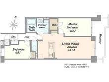 【神奈川県/横浜市港南区日野】シティクレスト横浜上永谷弐番街 間取り図