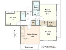 【東京都/世田谷区砧】タウンハイツ砧 間取り図