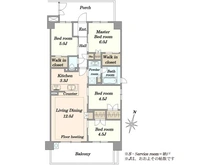 【東京都/江戸川区篠崎町】アデニウム篠崎 間取り図