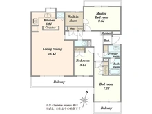 【神奈川県/川崎市麻生区上麻生】パーク・ハイム新百合ヶ丘壱番館 間取り図