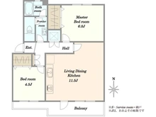 【東京都/町田市鶴川】鶴川団地6丁目 6-9-12 間取り図