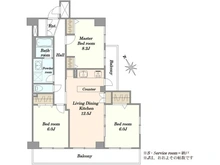 【神奈川県/横浜市港南区野庭町】コスモ上永谷 間取り図