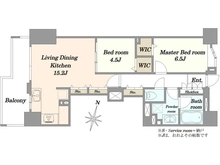 【東京都/多摩市落合】クロスウィル多摩センター 間取り図
