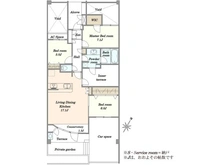 【東京都/府中市四谷】ルイシャトレ府中フェアリーコート 間取り図