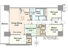 【東京都/多摩市鶴牧】ジオ多摩センター 間取り図