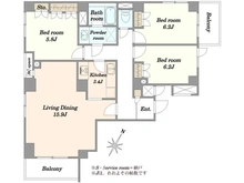 【東京都/八王子市並木町】コスモ八王子並木町 間取り図