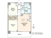 【東京都/世田谷区松原】エスポワール松原 間取り図