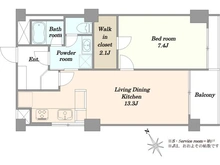 【神奈川県/藤沢市鵠沼海岸】東海鵠沼マンション 間取り図