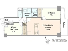 【東京都/調布市西つつじケ丘】睦・エンゼルハイムつつじヶ丘 間取り図