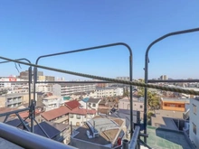 【神奈川県/川崎市川崎区大師本町】シャリエ川崎大師 眺望：LDK側バルコニーから
大規模修繕工事中