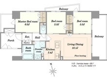 【神奈川県/川崎市川崎区大師本町】シャリエ川崎大師 間取り図